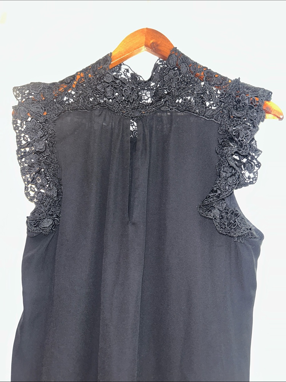 kate spade Black Lace Yoke Sleeveless Camisole - Picture 6 of 10